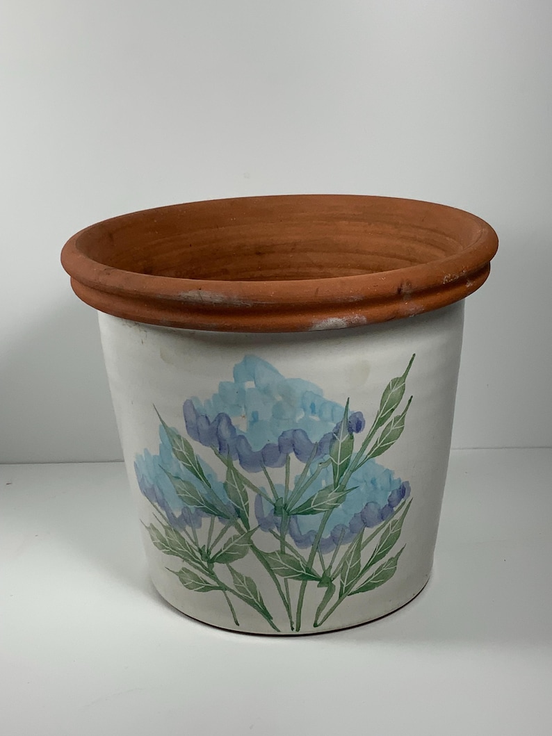 Vintage Emerson Creek Pottery Bedford Virginia Large Hydrangea Planter - Thumbnail 2