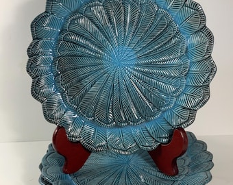 John Derian 製 Target 用 セラミック ターコイズ フェザー サラダ