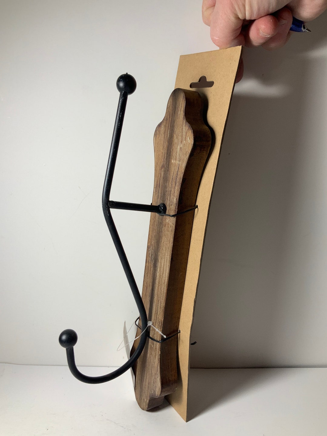 Kirklands Wood/metal Wall Hook 12 In. Etsy