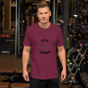 Unisex t-shirt , Gym lover - Unisex Jersey - Boba Fit - The Mandalorian Gym - Workout Clothes - Men&#39;s and Women&#39;s Fun Fitness T-shirts