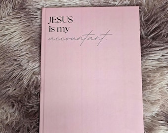 Planificador de presupuesto cristiano / Diario "Jesús es mi contador" / Registro financiero basado en la fe / Cuaderno de diezmos, gastos y ahorros