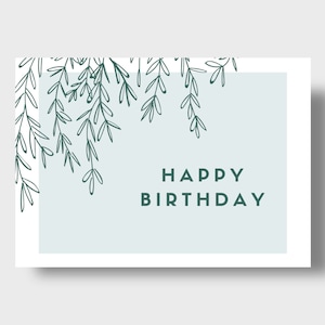 Alles Gute zum Geburtstag druckbare Karte, Geburtstagskarte, Instant Download PDF, Geburtstagskartenvorlage, Grußkarte, Geschenk für sie, für ihn