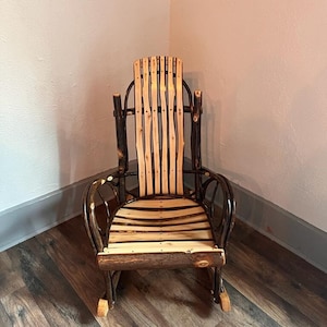 Amish child's wooden rocker sales
