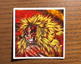 Epic Rengoku & Akaza Demon Slayer Sticker - Glossy Waterproof Decal