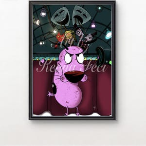 The Things I Do For Redemption - Dark Courage the Cowardly Dog Fan Art Print