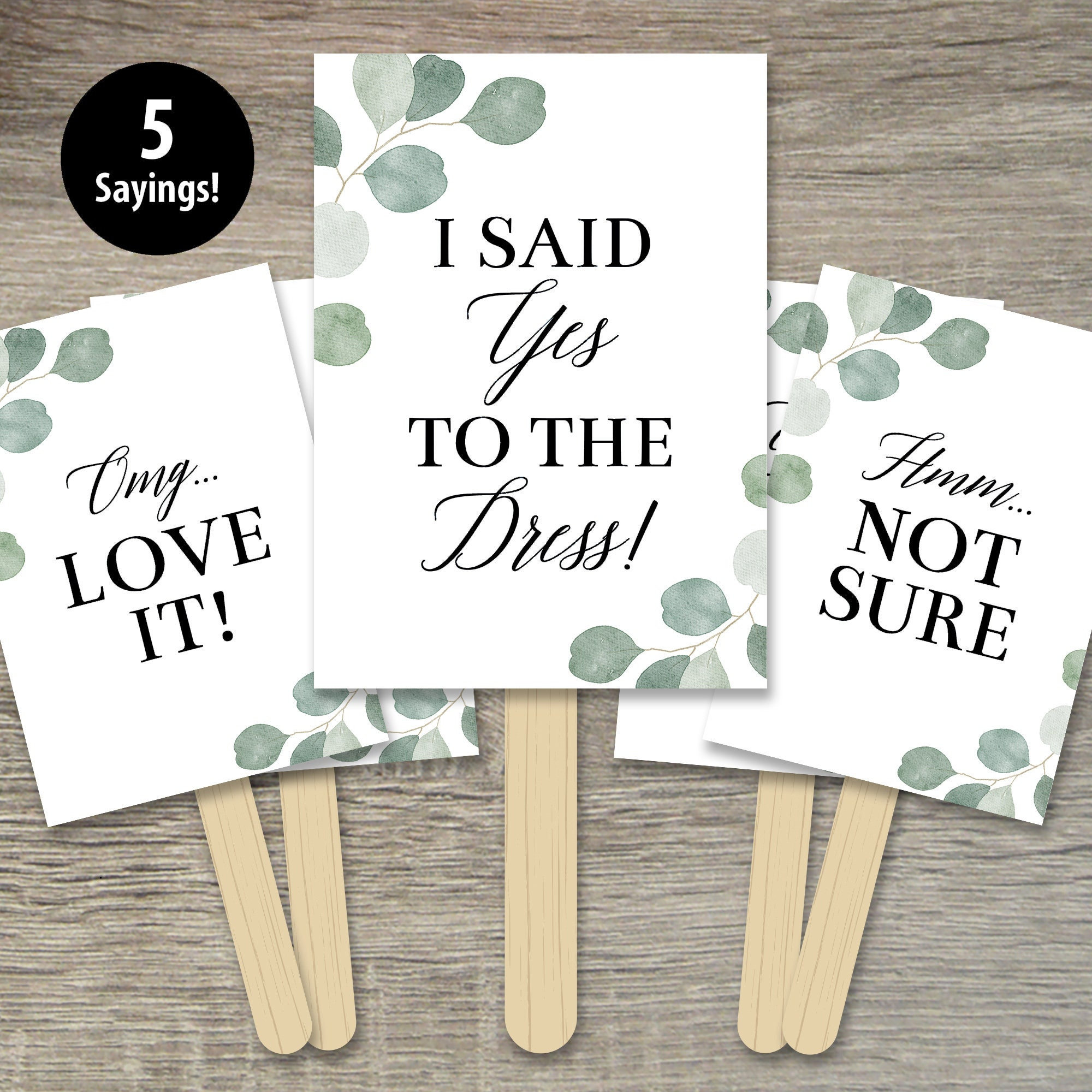 Say Yes to the Dress Sign Wedding Dress Shopping Signs I Said Yes to