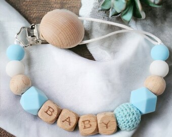 Handmade Personalized Dummy Clip - The Ultimate Baby Gift!