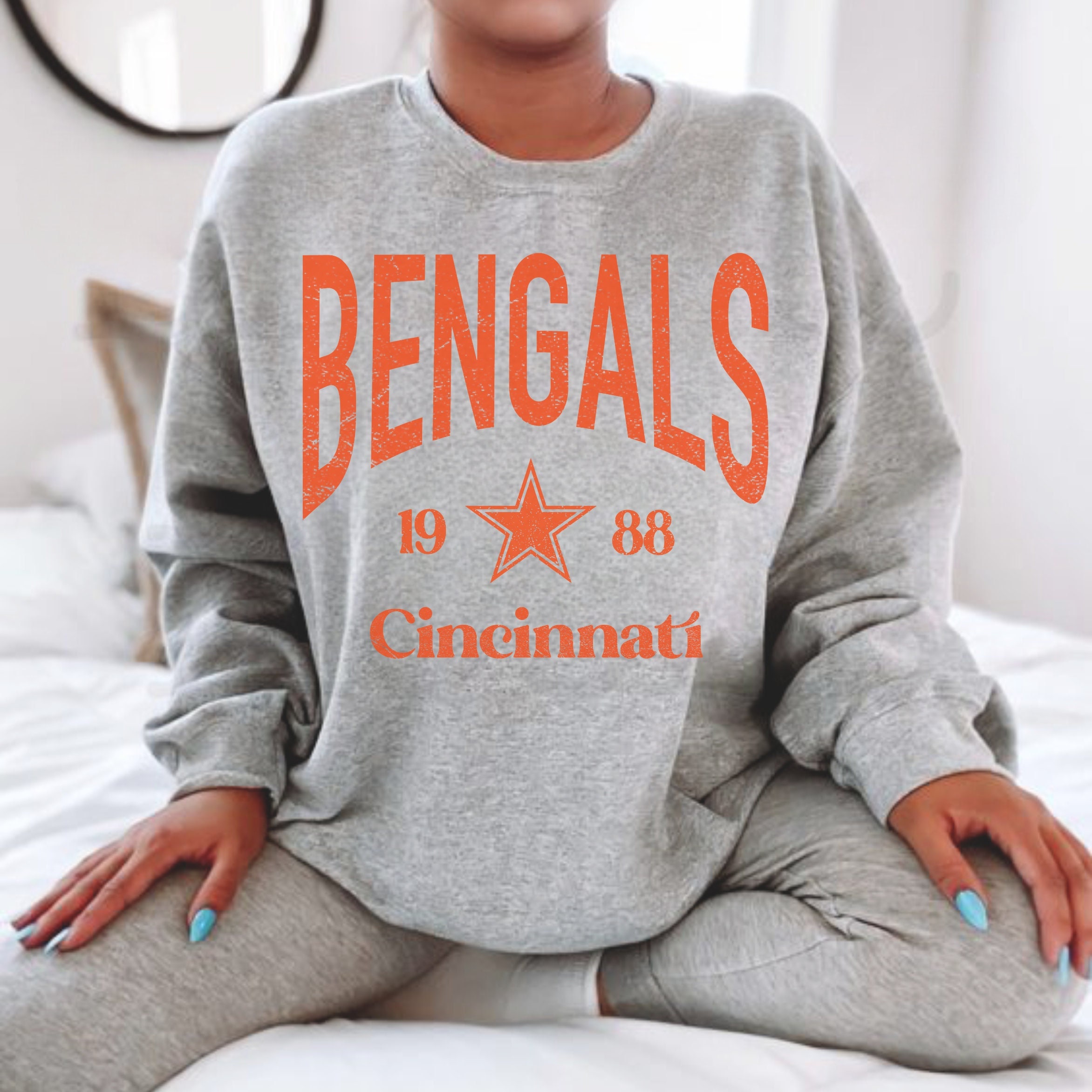 Bengals crew sweatshirt hot sale