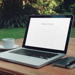 Digital Check List, To-Do List, Minimalist Checklist, Stay Organized with this Checklist