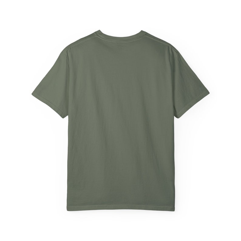 Polygonaler Löwe-Schwarz-Weiß-Unisex Garment-Dyed T-Shirt Bild 10