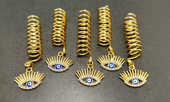 Gold Loc Jewelry Gift Set 5pc Freestyle, (braids Twists)coil Loc