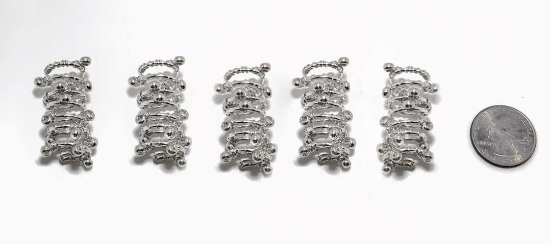 Loc Accessory Silver Silver Loc Jewelry Gift Set 5pc Cluster, (braids Twists)coil Loc ...