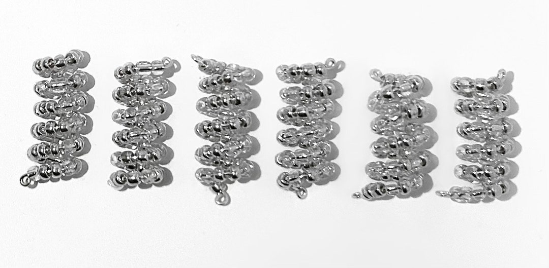 Loc Accessory Silver Silver Loc Jewelry Gift Set 6pc Cluster, (braids Twists)coil Loc ...