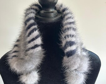 Real Fur Scarf Wrap: Cozy Winter Neck Warmer Headband