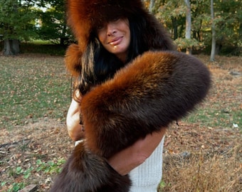 Raccoon large natural  Fur Mittens with fur  Linning Unisex Leather Palm Winter Gloves