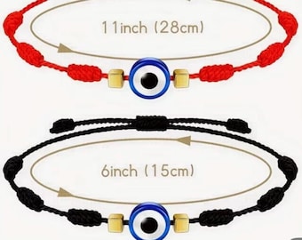 Matching Evil Eye matching bracelets  for her and him  ( 2 pieces)