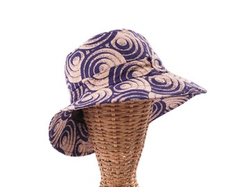 Chrysalis of Change Purple Crescent Moons Bucket Hat, A Symbol of Transmutation The Indigo Collection