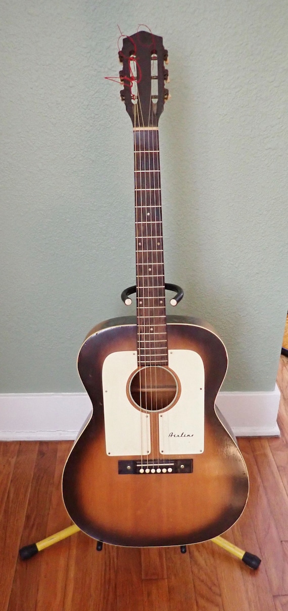 ギター Airline Acoustic Guitar 1966 Airline Double Guard Acoustic Guitar - Etsy