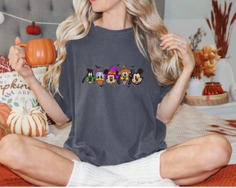 Embroidered - Disney Halloween- Mickey & Friends  Embroidered Shirt
