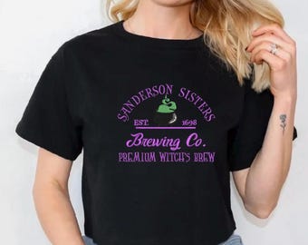 Embroidered - Hocus Pocus- Sanderson Sisters Brewing Co. - Embroidered Shirt