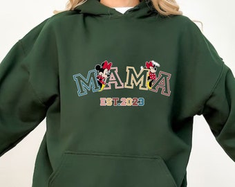 Mama Hoodie, Womens Hoodie, Wife Hoodie, Mum To Be, Disney Hoodie,Disney Vacation,Disney Mom,Custom Gift,Personalized Gift,Happy Mothers Day