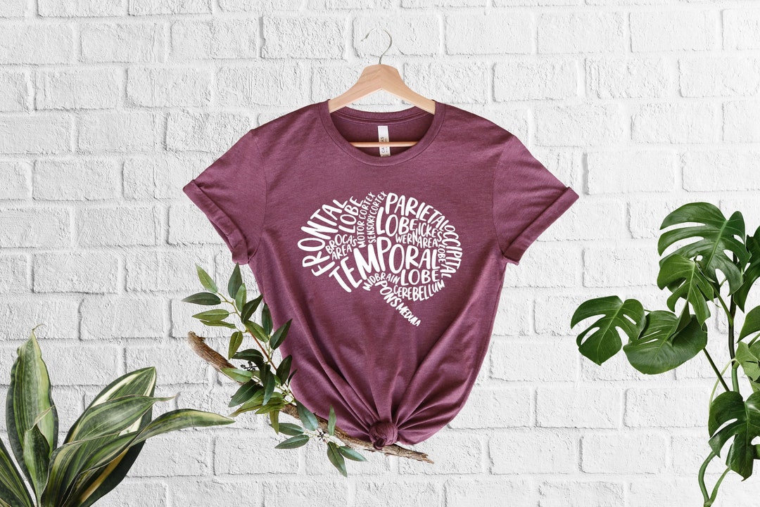 Human Brain Tshirt, Brain Anatomy, Gift for Neurologist, Nurse Brain