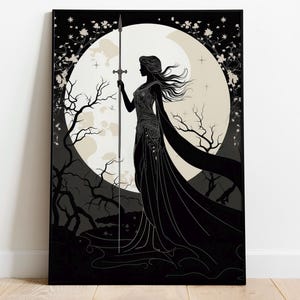 Athena Goddess Art | Greek Mythology Print | Goddess of Wisdom Decor | Warrior Woman Artwork