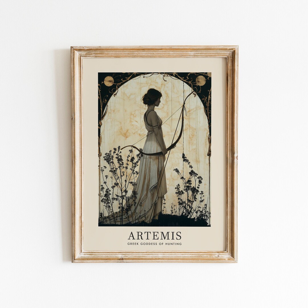 Griechische Göttin Der Jagd Mit 7 Buchstaben Artemis, Göttin der Jagd, Jugendstil, Göttlich-Weibliche Kunst, Home