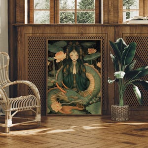 Kwan Yin Chinese Goddess of Compassion, Guan Yin Printable, Quanyin ...