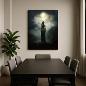 Nyx Goddess Wall Art | Greek Mythology Print | Night Goddess Decor | Dark Fantasy Poster | Celestial Art | Symbolist Printing