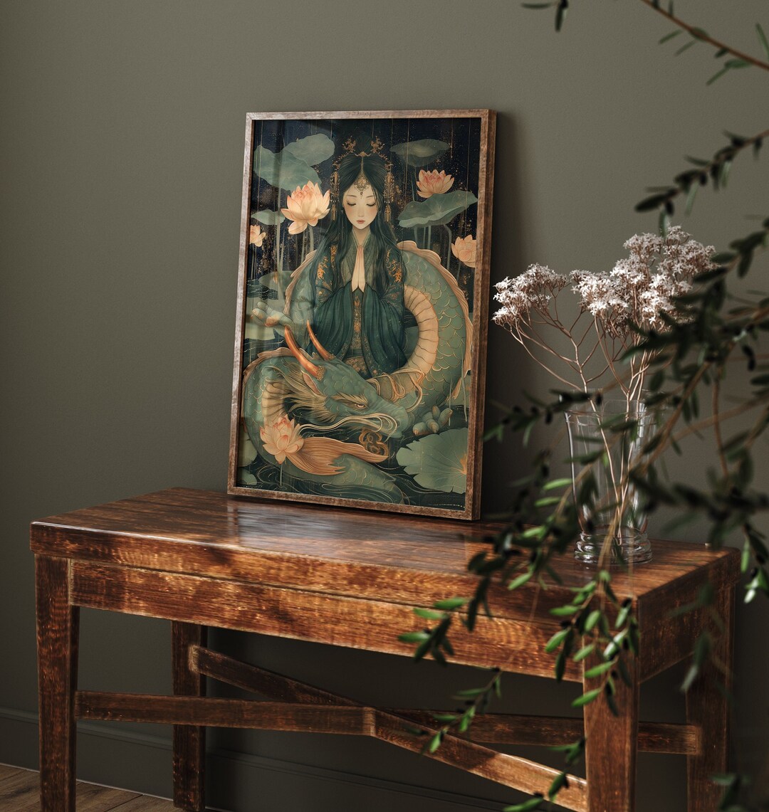 Kwan Yin Premium Matte Poster, Chinese Goddess of Compassion, Guan Yin ...