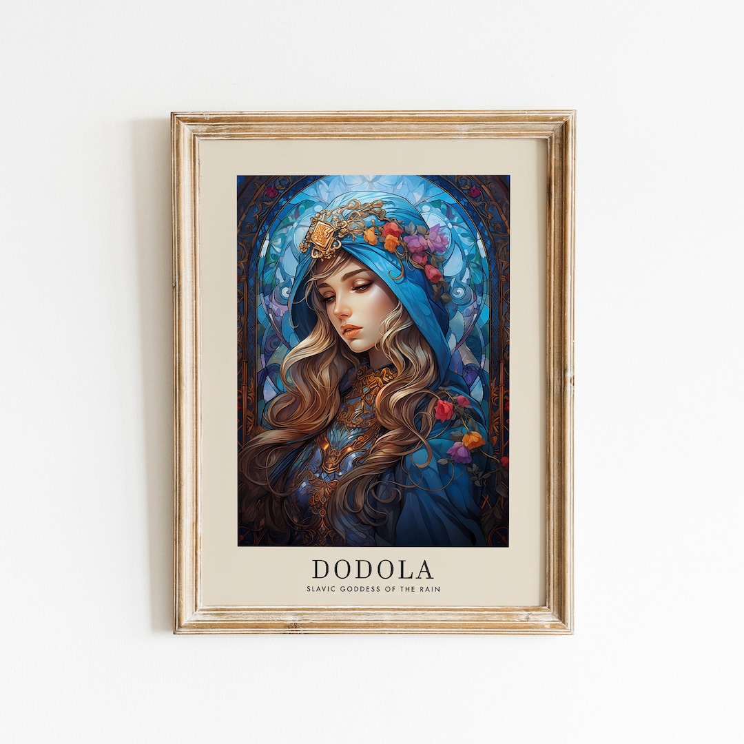 Goddess Dodola Print, Slavic Goddess of the Rain, Divine Feminine Art