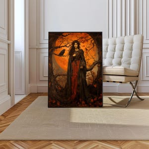 The Morrigan Goddess of War, Celtic Mythology, Irish Mythology Wall Art, Celtic Art Print, Divine Feminine Art, Dark Fantasy Art, Whimsical