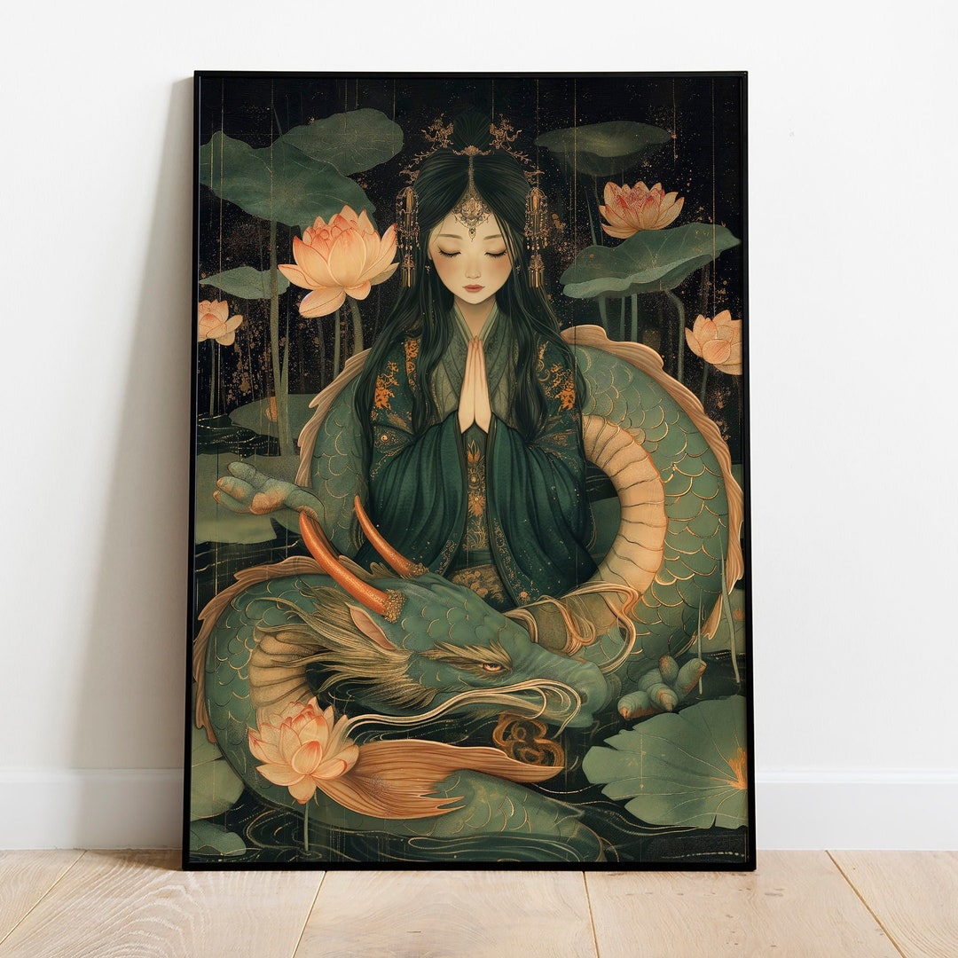 Kwan Yin Premium Matte Poster, Chinese Goddess of Compassion, Guan Yin ...