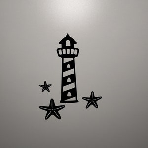 Bellissimo faro stella marina, adesivo, Mare del Nord, Mar Baltico, vacanze, fai da te, adesivo, pellicola termoadesiva, maglietta, soggiorno, regalo, accessorio, casa,