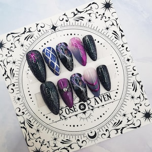 The Crow Rogue Inspired Press on Nail Set