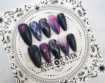The Crow Rogue Inspired Press on Nail Set