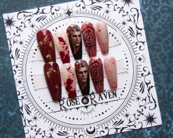 BG3 Pale Elf inspired press on nail set