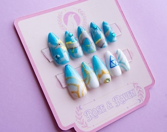 Press On Nail set TOTK Inspired