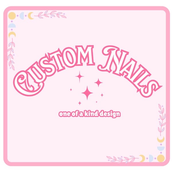 Custom One of a kind Handmade Nail Creation