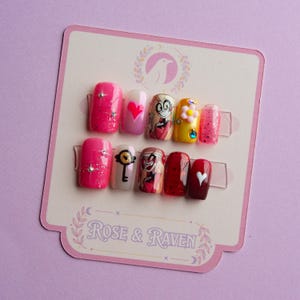 Charlie Morningstar Hazbin Hotel Inspired Press On Nail set
