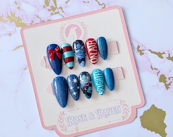 Press On Nail Set Human Vox  inspired