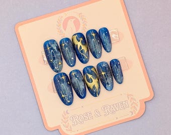 Mystic Dragon Flight Inspired Press on Nail Set