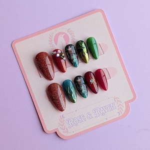 The Watcher Necromancer Inspired Press on Nail Set