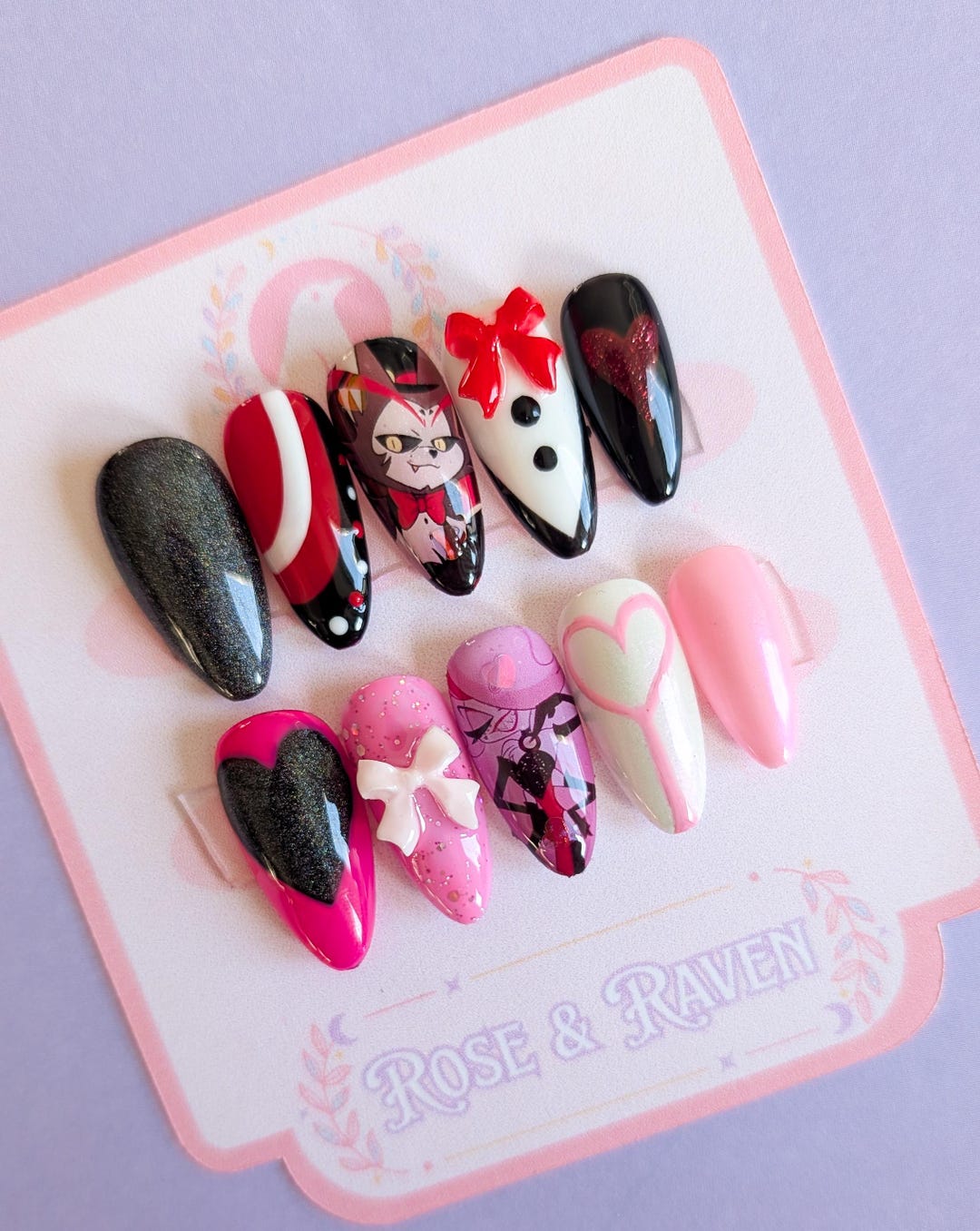 Custom Nail Set Custom Hand-made Press on Nail Set