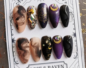 Rhysand Acotar Inspired Press on Nail Set