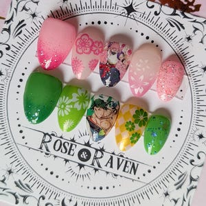 Matchablossom Inspired Press on Nail Set