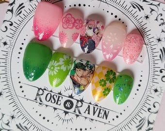 Matchablossom Inspired Press on Nail Set