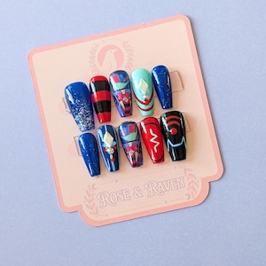 Press On Nail Set, geïnspireerd op Vox