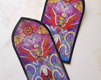 Lucifer  StainGlass Laminated Vinyl Sticker